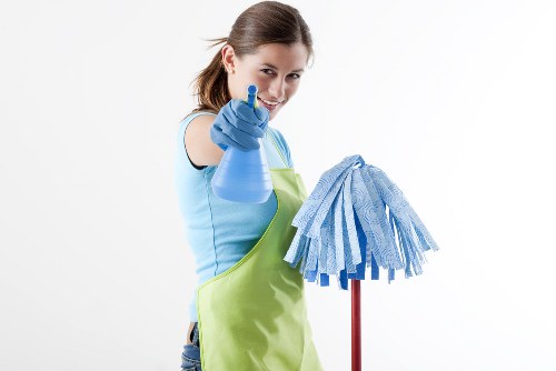 Carpet cleaning team using sustainable recycling practices in Upminster