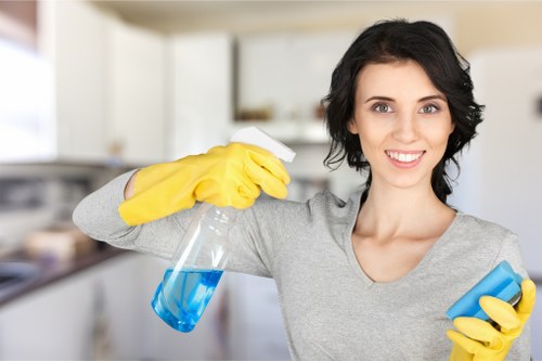 Wet floor warning and safe working around carpet cleaning equipment