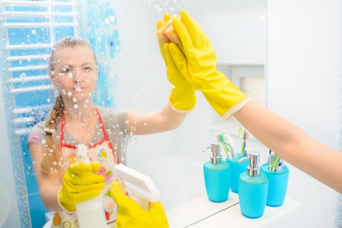 Customer booking and preparation for carpet cleaning service